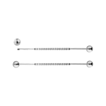 Wholesale Titanium clear zircon Ear Industrial barbell Barbel Piercing Body Piercing Jewelry